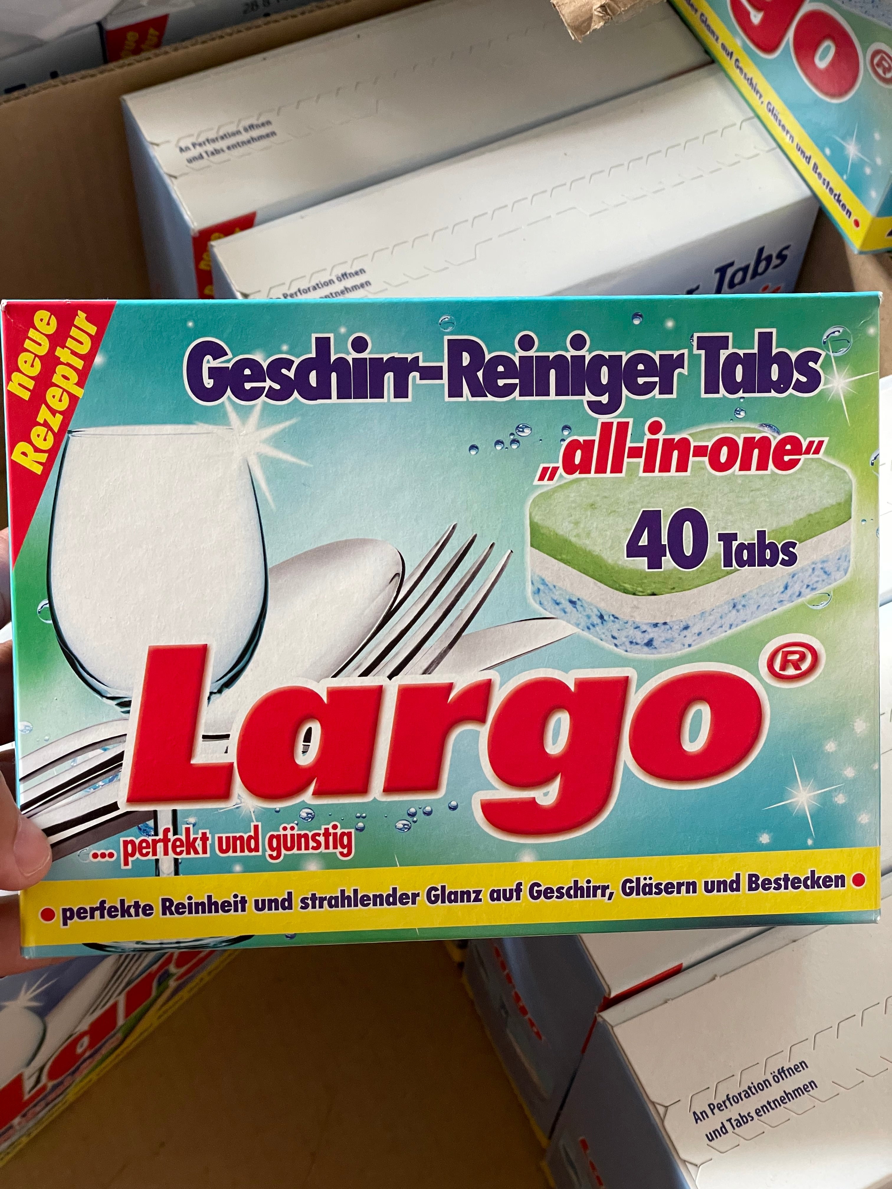 Viên rửa bát Largo All In One 40 viên nhập khẩu Đức - hình chi tiết 3