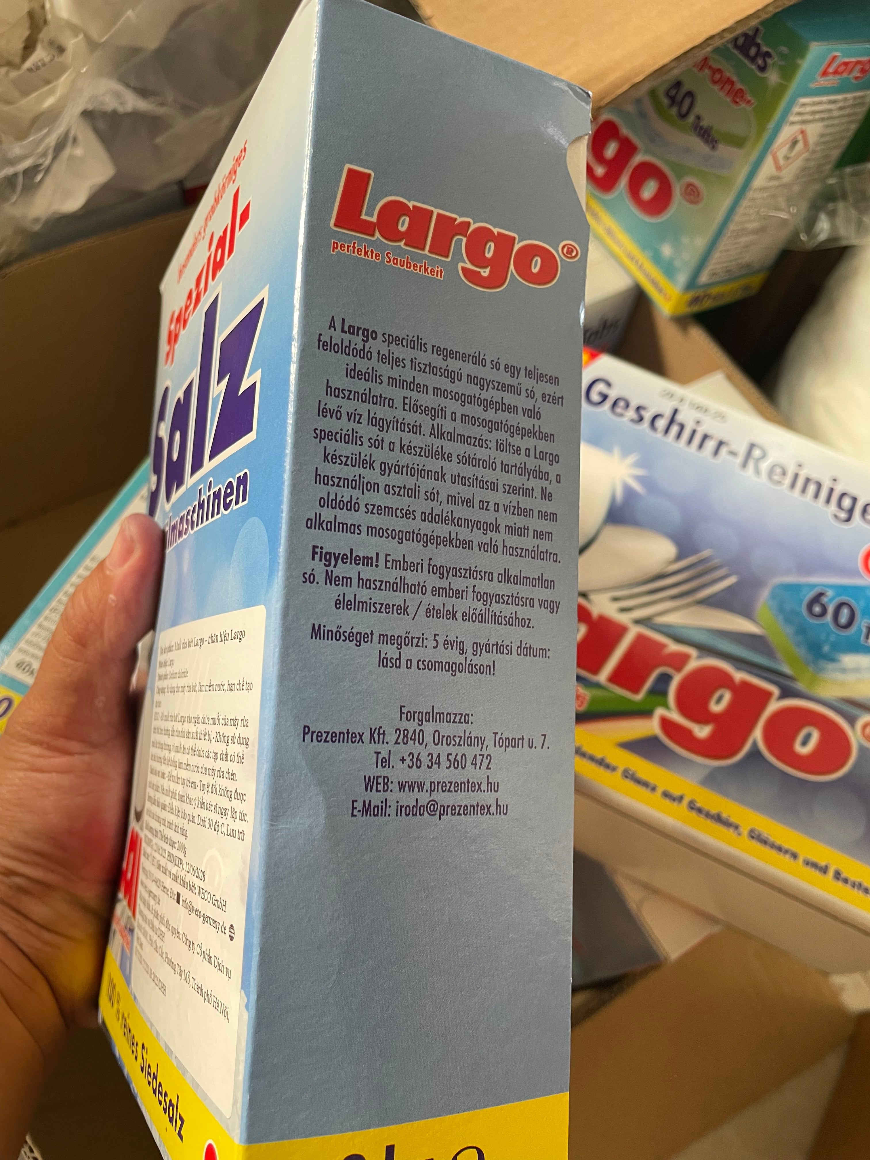 Muối rửa bát Largo 2kg nhập khẩu Đức - hình chi tiết 3